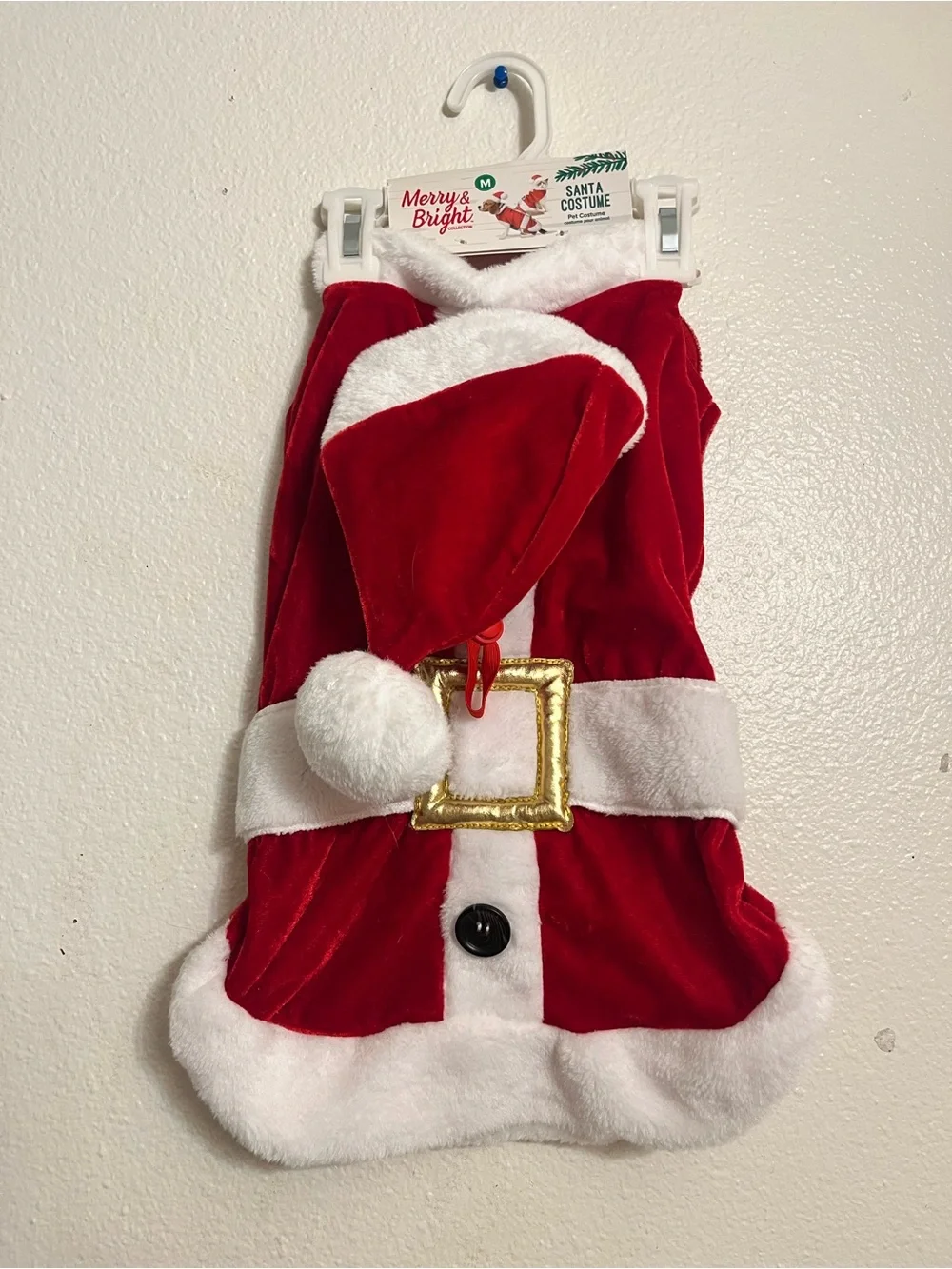 Dog Costume Play Santa Suit M (NWT)